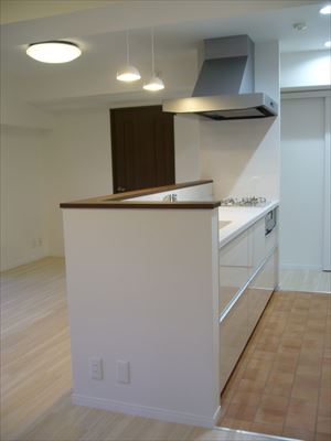 奥様ご希望の対面キッチンに 奥様ご希望の対面キッチンに